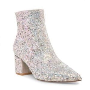 Betsey Johnson Rhinestone booties